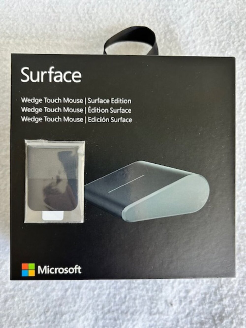 NEW SEALED 2014 Microsoft Wedge Touch Mouse Titanium Surface Edition Model 1498